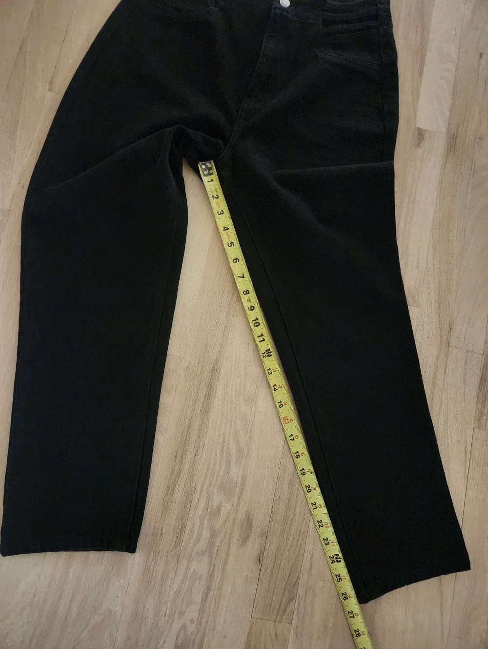 NWT Simple Society Black Cutout Hip Super High Rise Jeans Straight Leg Size 9/29